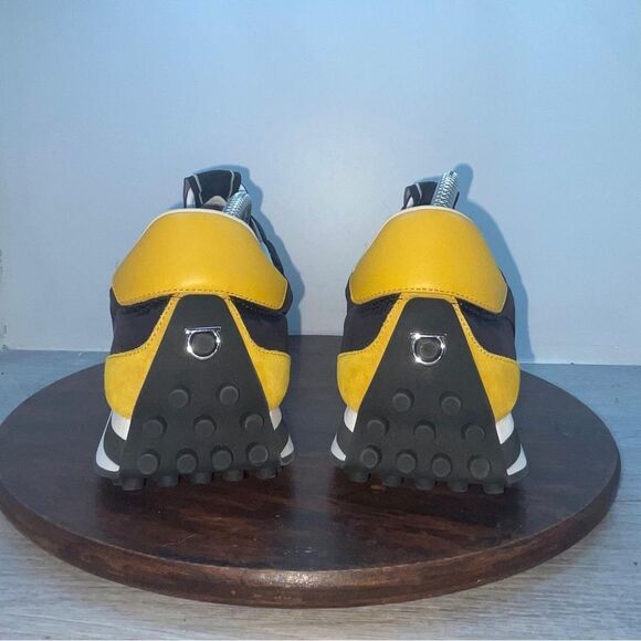 Salvatore Ferragamo Men’s Size 8.5 US Sneakers Gancini Icon Trainers Shoes - Picture 6 of 10